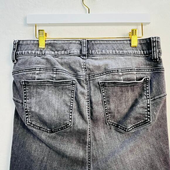 Torrid Bombshell Skinny High-Rise Stretch Denim Dark Grey Wash Distressed SZ 14 - Picture 4 of 15